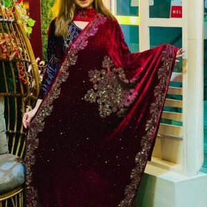 🔥 স্টক লিমিটেড! অরিজিনাল চায়না ভেলভেট শাল এখন অফারে!