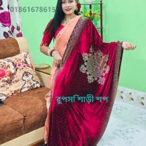 💫 অরিজিনাল চায়না ভেলভেট শাল — লাক্সারি লুক গ্যারান্টিড!